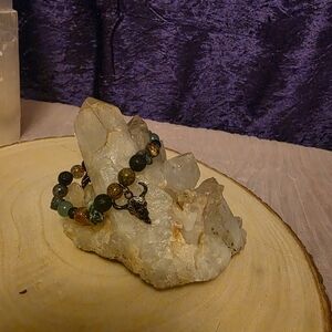 Bohemian Black and Brown Crystal Bracelets